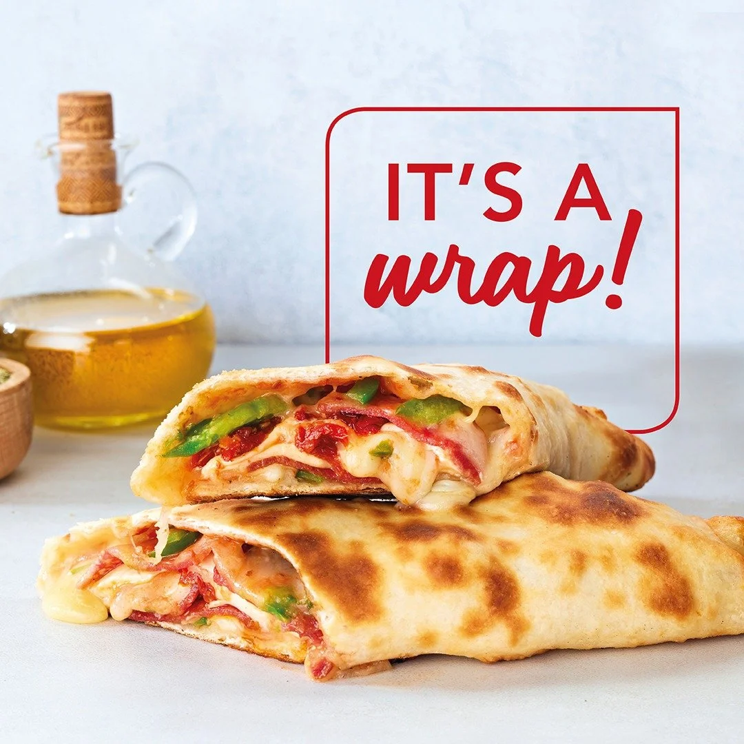 Food styling a cheesy wrap for Andiccio24
