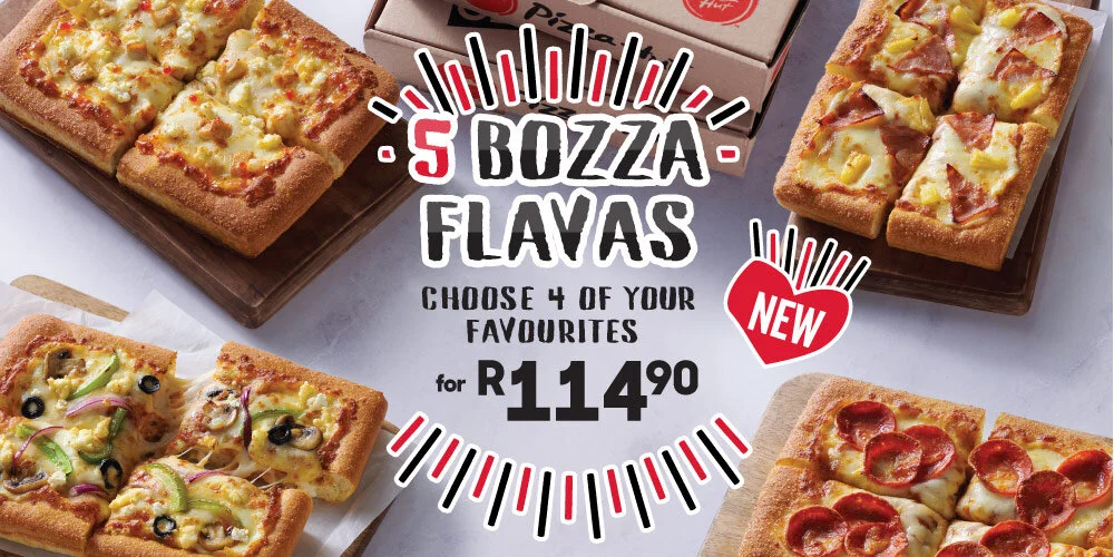 Pizzas styled for Pizza Hut. Food styling by Bianca Delides. Photographed by Curtis Gallon
