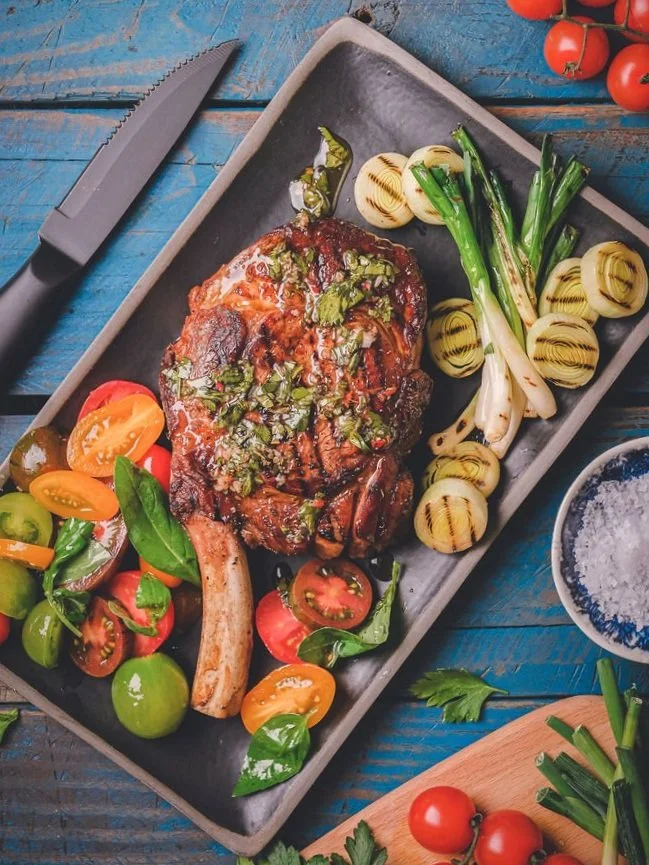 Coriander Chimichurri Steaks