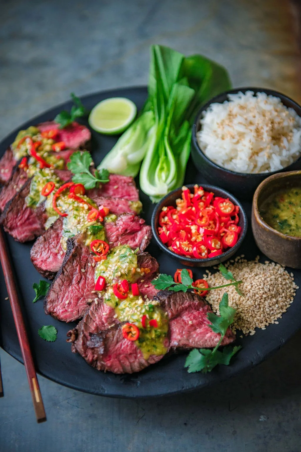 Five-Spice Skirt Steak with Vietnamese Dressing