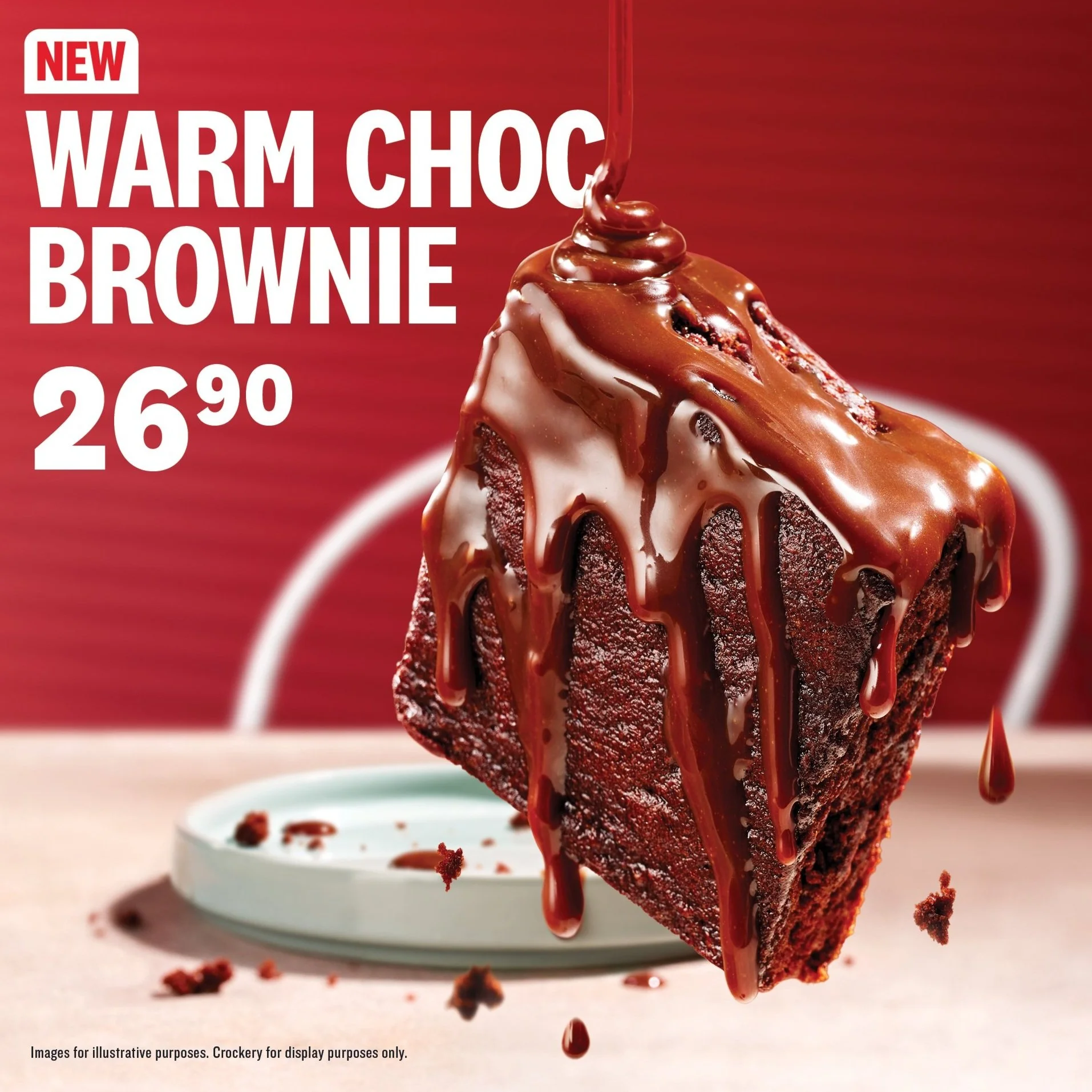 Food styling the Warm Choc Brownie for KFC. Photographed by Adam Fine. Agency: Ogilvy Johannesburg.