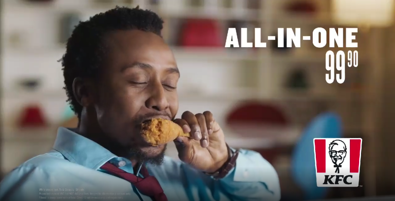 KFC All-In-One. Food styling by Bianca Delides. TVC capture with Carbon Films.