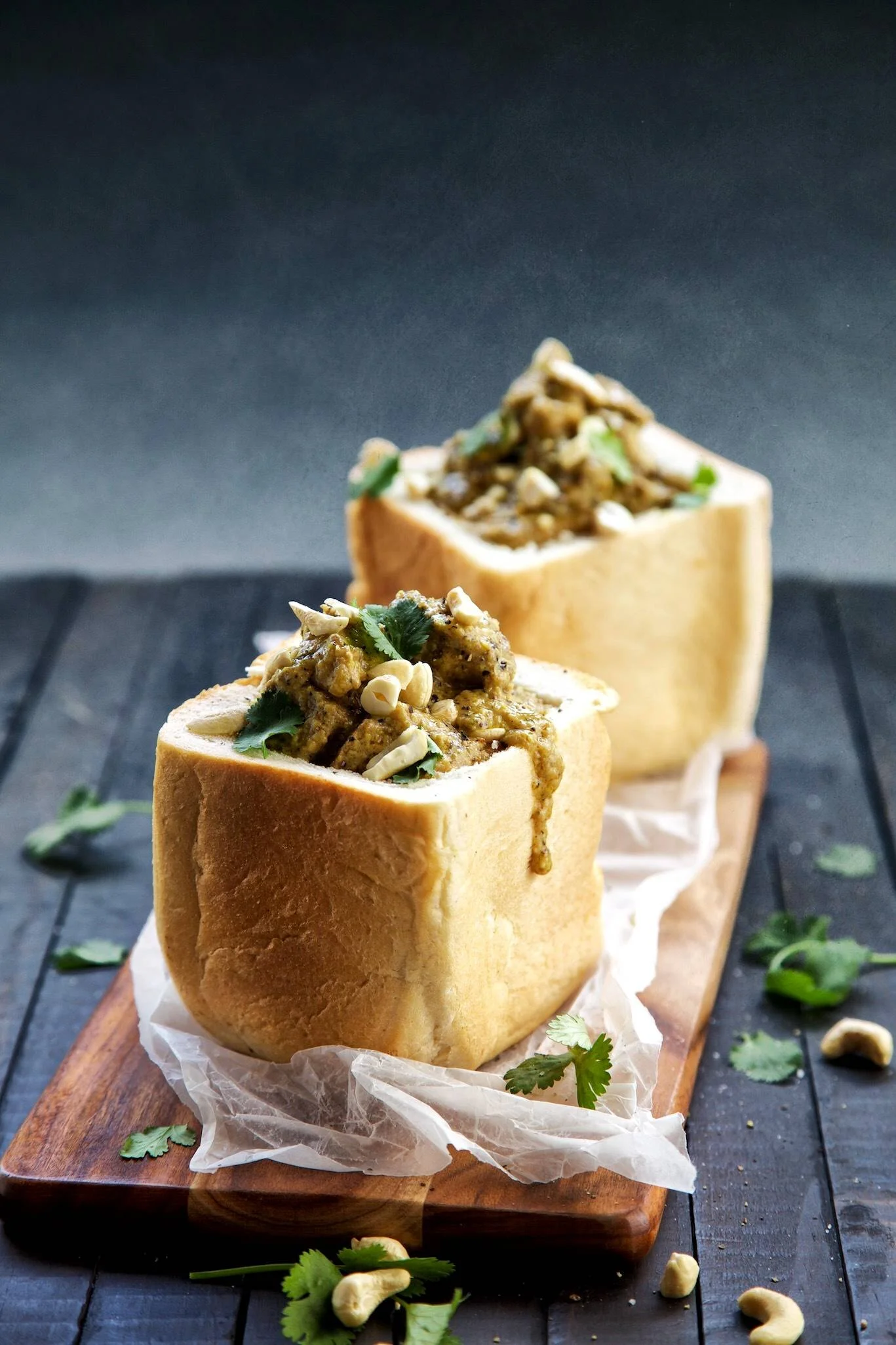 Beef Korma Bunny Chow