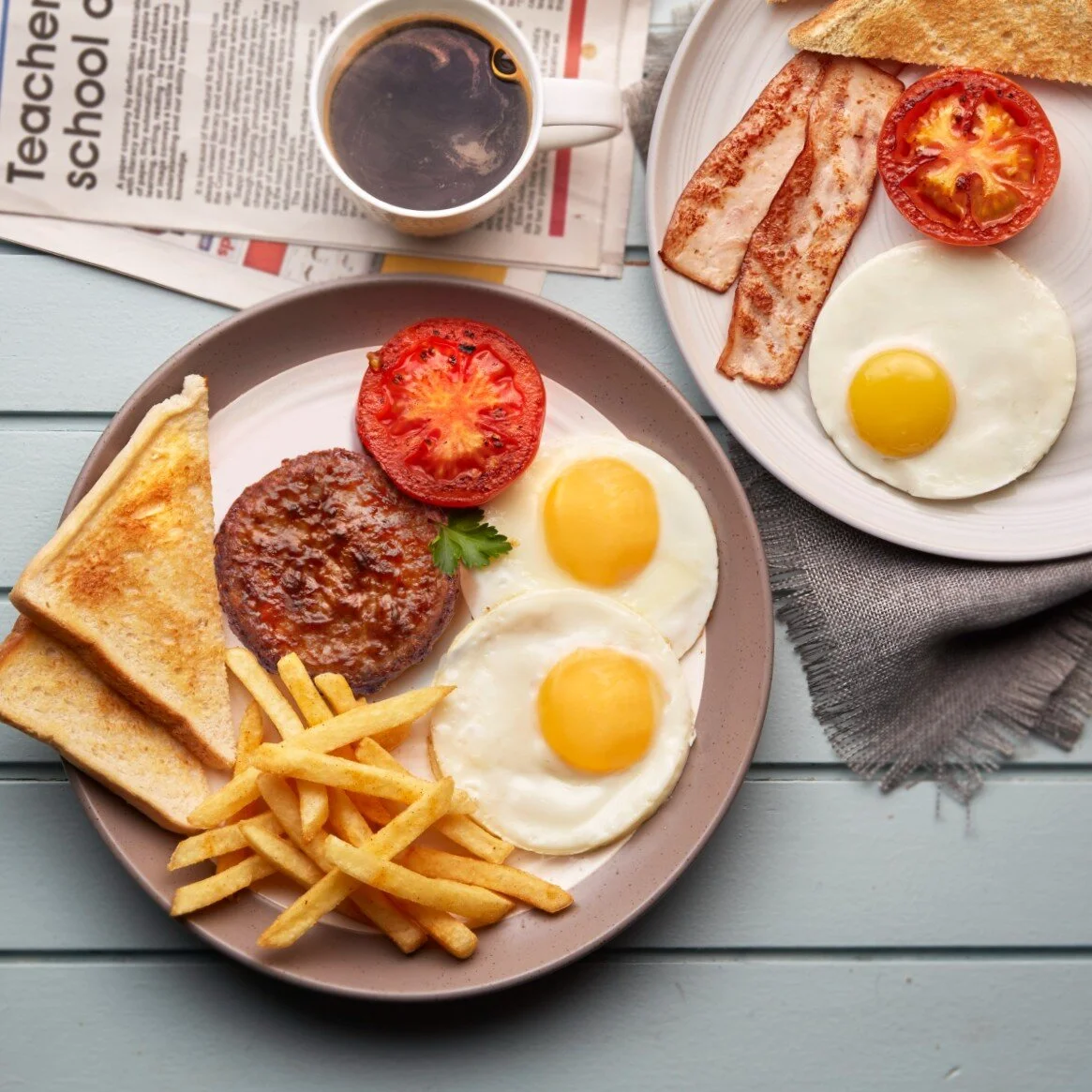 Halaal Macon Breakfasts styled for Maxis. Food styling by Bianca Delides. Photographed by Michael Knight.