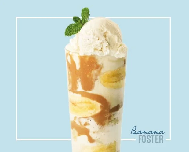 Banana Foster styled for Netcafe menu. Food styling by Bianca Delides. Photographed by Adam Fine.