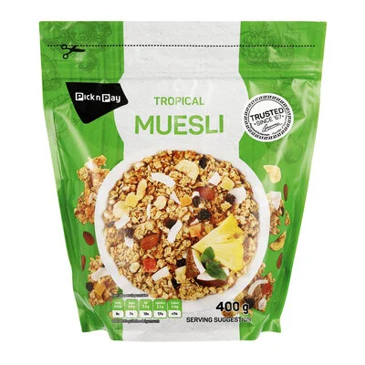 Muesli Range Packaging styled for Pick n' Pay. Food styling by Bianca Delides. Photographed by Renier Botha.