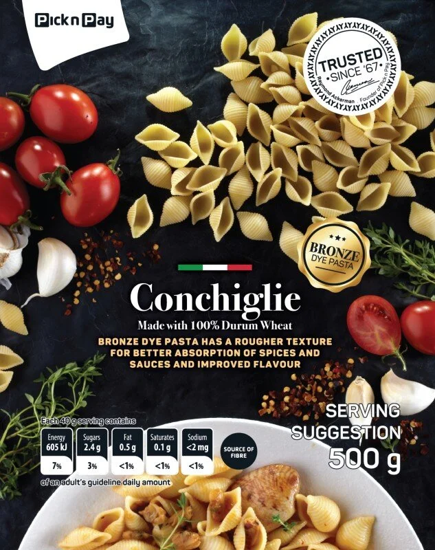 Premium Pasta Range Packaging styled for Pick n' Pay. Food styling by Bianca Delides. Photographed by Renier Botha.