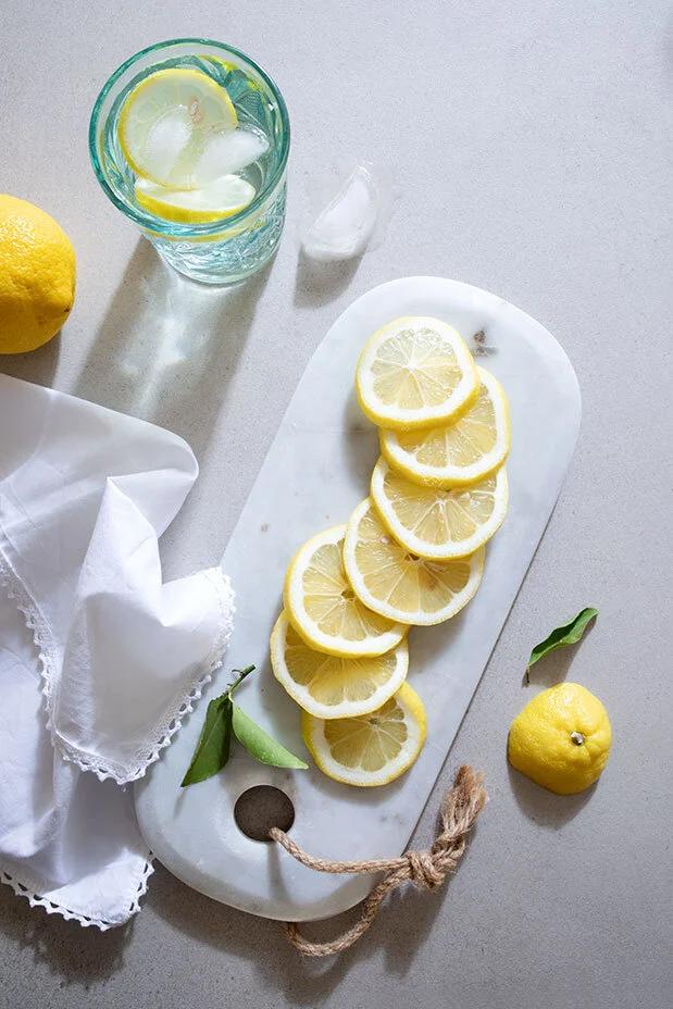 Lemons theme shoot. Food styling by Bianca Delides. Photographed by Rikki Hibbert.