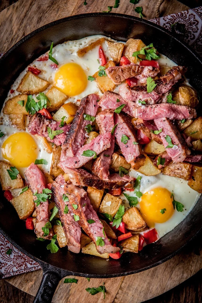 Steak and Egg Hash Pan