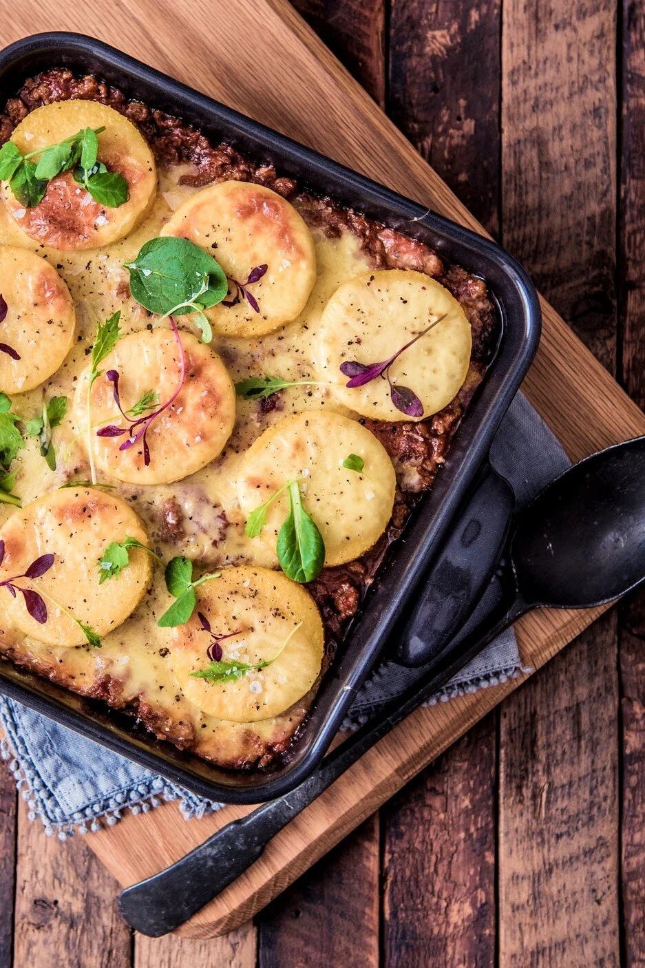 Sundried Tomato Beef Polenta Bake