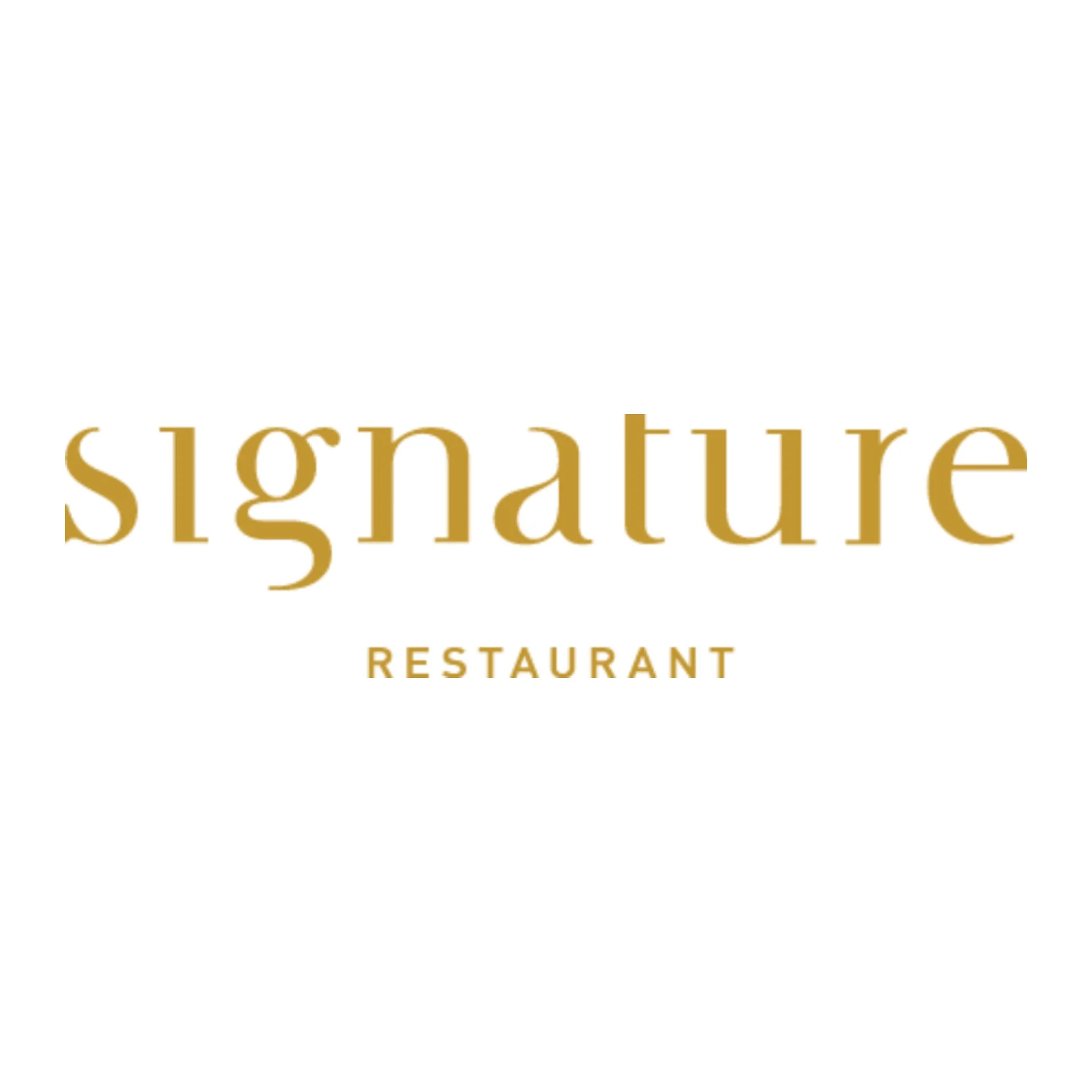 Stylish restaurant content styled for Signature restaurant